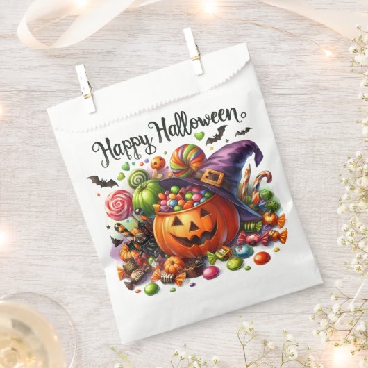 Niedlich Ghost Pumpkin Halloween Geschenktütchen (Ausgeschnitten)