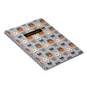 Niedlich Ghost Pumpkin Halloween Notizblock (Rechte Seite)
