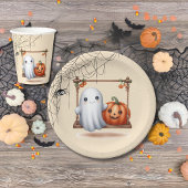 Niedlich Ghost Pumpkin Halloween Pappbecher