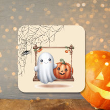 Niedlich Ghost Pumpkin Halloween
