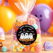 Niedlich Ghost & Pumpkin Halloween Runder Aufkleber