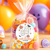 Niedlich Ghost & Pumpkin Halloween Runder Aufkleber