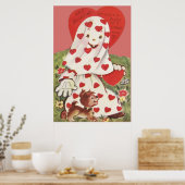Niedlich Ghost Puppy Hund HerzValentine Poster (Küche)