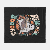 Niedlich Ghost Read More Books Lehrerin Halloween Fleecedecke (Vorderseite (Horizontal))