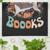 Niedlich Ghost Read More Books Lehrerin Halloween Geschirrtuch (Gefaltet)