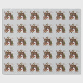 Niedlich Ghost Reading Book Christmas Reading Geschenkpapier (Flach)
