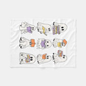 Niedlich Ghost Reading Books Funny Halloween Books Fleecedecke (Vorderseite (Horizontal))
