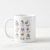 Niedlich Ghost Reading Books Funny Halloween Books Kaffeetasse (Links)