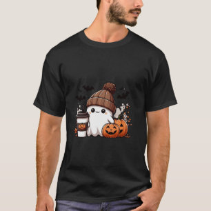 Niedlich Ghost Shirt Fall Pumpkin Tshirt Kaffee Lo