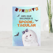 Niedlich Ghost Spooktacular Halloween Karte (Vorderseite)