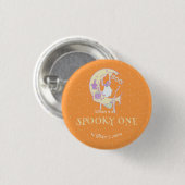 Niedlich Ghost Spooky Eine Mama Halloween ersten G Button (Vorne & Hinten)