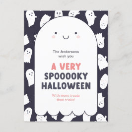 Niedlich Ghost Spooky Halloween Wünsche Postkarte