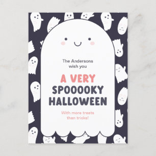 Niedlich Ghost Spooky Halloween Wünsche Postkarte
