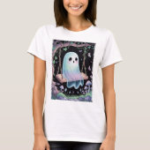 Niedlich Ghost Spooky Hallween T - Shirt (Vorderseite)