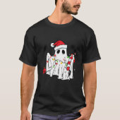 Niedlich Ghost Spooky Weihnachts-Weihnachtsmannmüt T-Shirt (Vorderseite)