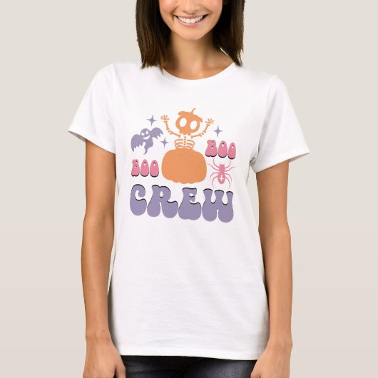 Niedlich Ghost Squad Halloween | Fun Spooky Vibes T-Shirt (Vorderseite)