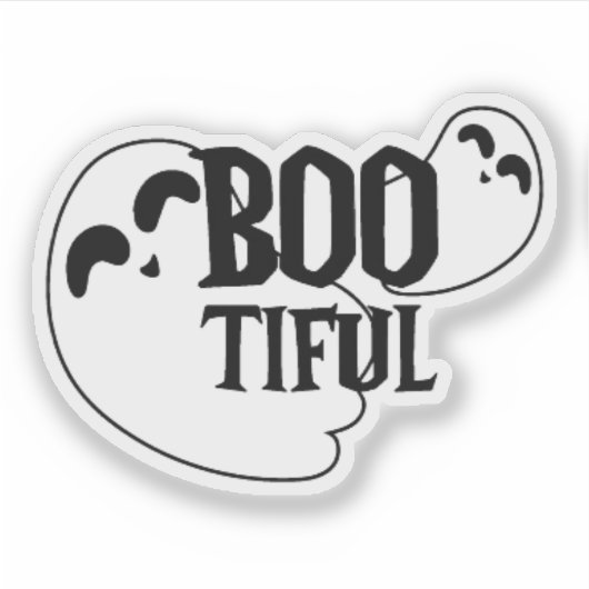 Niedlich Ghost-Sticker Aufkleber (Vorderseite)