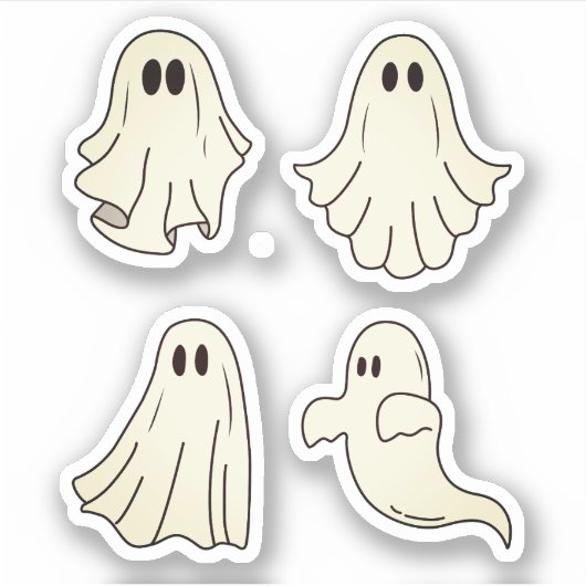 Niedlich Ghost Sticker Pack, Ghoul, Halloween Stic (Vorderseite)