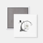 Niedlich Ghost SwingReading Book Halloween Ghost C Magnet (Vorderseite/Rückseite)