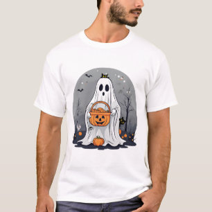 Niedlich Ghost Trick oder Behandlung zu Halloween T-Shirt