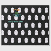 Niedlich Ghost Trick oder Treat Geschenkpapier (Flach)