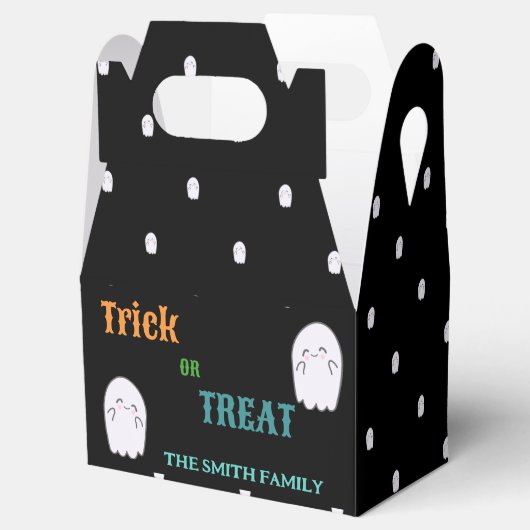 Niedlich Ghost Trick oder Treat Halloween Geschenkschachtel (Geöffnet)