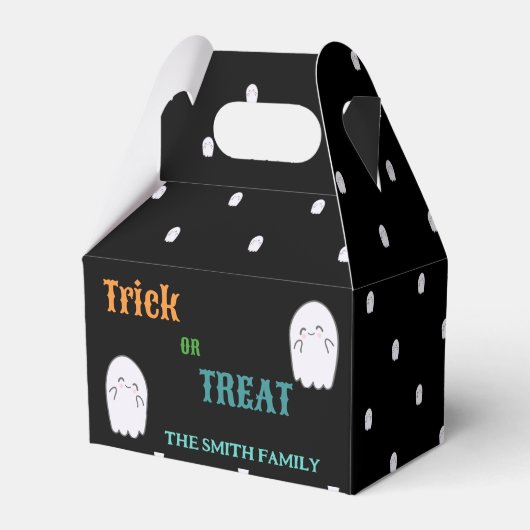 Niedlich Ghost Trick oder Treat Halloween Geschenkschachtel (Vorderseite)