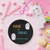 Niedlich Ghost Trick oder Treat Halloween Pappteller (Party)