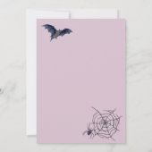 Niedlich Ghost Trick oder Treat Pumpkin-Halloween- Einladung (Rückseite)