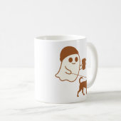Niedlich Ghost Walking Chihuahua Kaffeetasse (VorderseiteRechts)