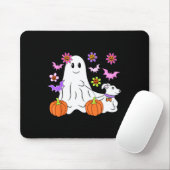 Niedlich Ghost Walking Dog Floral Pumpkin Pet Love Mousepad (Mit Mouse)