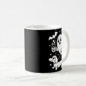 Niedlich Ghost Walking Hund Dackel Kaffeehaus Kaffeetasse (VorderseiteRechts)