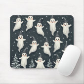 Niedlich Ghost Winter Pattern Mouse Pad Mousepad (Mit Mouse)