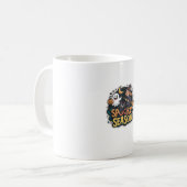 Niedlich Ghost Witz Black Cat Halloween Boo Ghost Kaffeetasse (Vorderseite Links)
