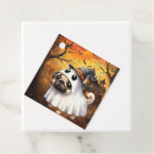 Niedlich Ghostie Mops Halloween Geschenkanhänger (Beispiel)