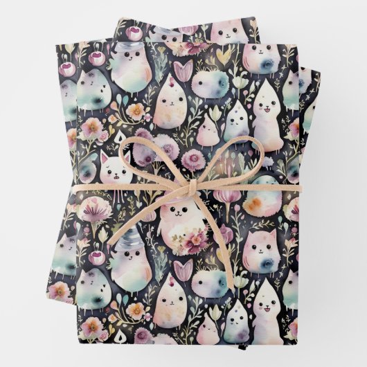 Niedlich Ghosting Garden Geschenkpapier Set (Beispiel)