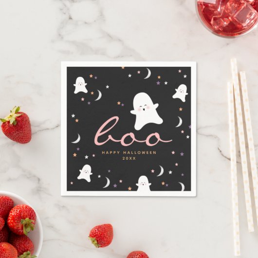 Niedlich Ghosts Boo Halloween Serviette (Beispiel)