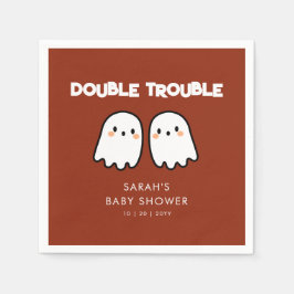 Niedlich Ghosts Double Trouble Twins Baby Dusche Serviette