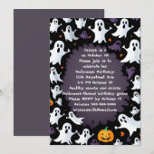 Niedlich Ghosts Halloween Einladung (Vorne/Hinten)