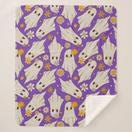 Niedlich Ghosts Halloween-Muster Sherpadecke