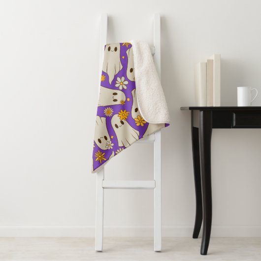 Niedlich Ghosts Halloween-Muster Sherpadecke (Beispiel)