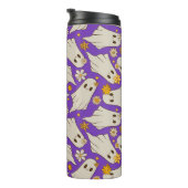 Niedlich Ghosts Halloween-Muster Thermosbecher (Nach rechts gedreht)