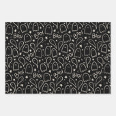 Niedlich Ghosts Halloween-Mustergeschenk Geschenkpapier Set (Vorderseite 3)