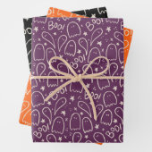 Niedlich Ghosts Halloween-Mustergeschenk Geschenkpapier Set (Beispiel)