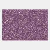 Niedlich Ghosts Halloween-Mustergeschenk Geschenkpapier Set (Vorderseite)