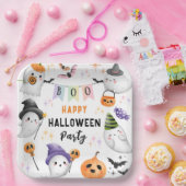 Niedlich Ghosts Kids-Halloween-Party Pappteller (Party)