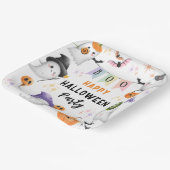 Niedlich Ghosts Kids-Halloween-Party Pappteller (Gewinkelt)