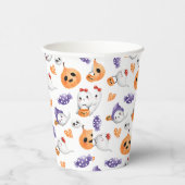 Niedlich Ghosts Pumpkin Pattern Halloween-Party Pappbecher (Rechts)