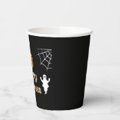 Niedlich Ghosts Pumpkin Spider Web Fun Halloween-P Pappbecher (Links)