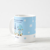 Niedlich gibt es Gnome Better Mother Blue Gold Kaffeetasse (Vorderseite Links)